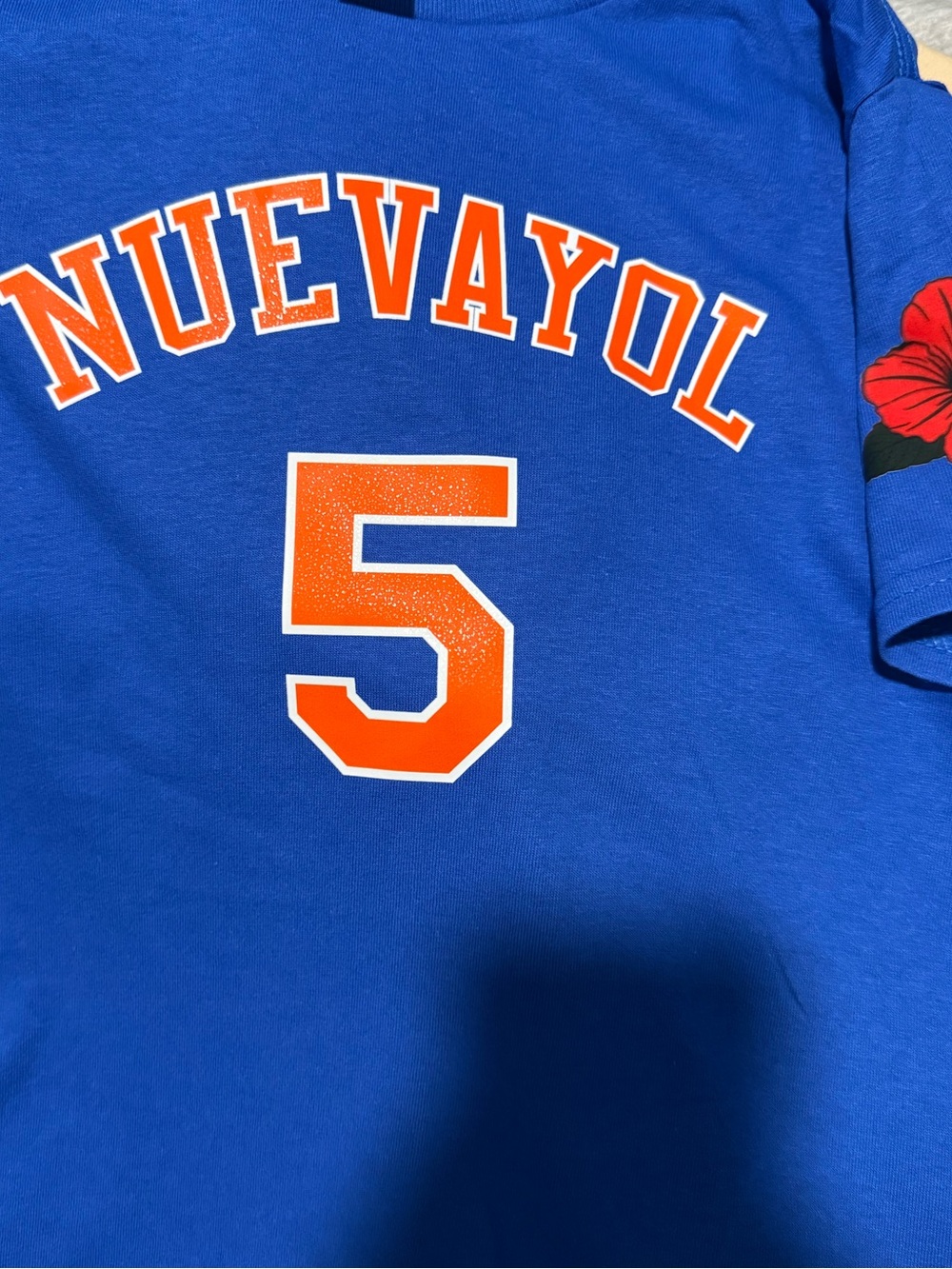 Medium Nuevayool Alvarado Number New York Knicks Color Tshirt